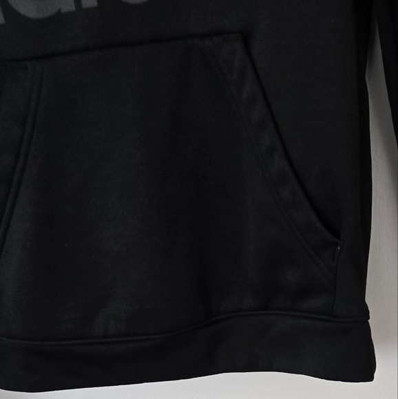 adidas Men's Athletics Team Issue Fleece Logo Pull Over Hoody Black NWOT - Picture 6 of 6